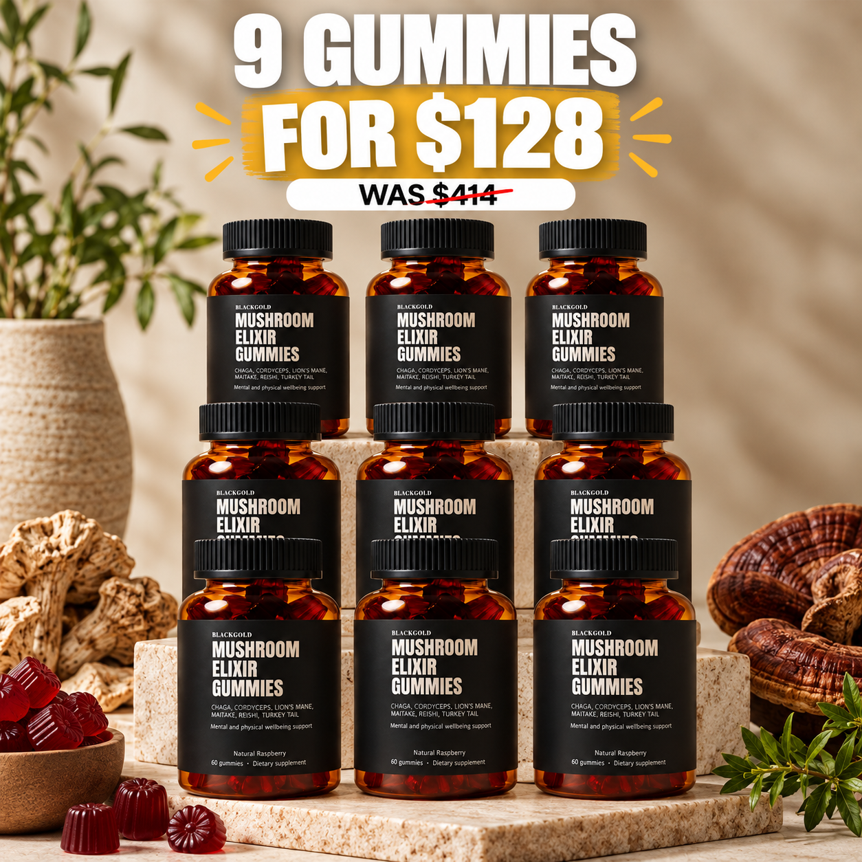 3 Gummies for $49 was $138