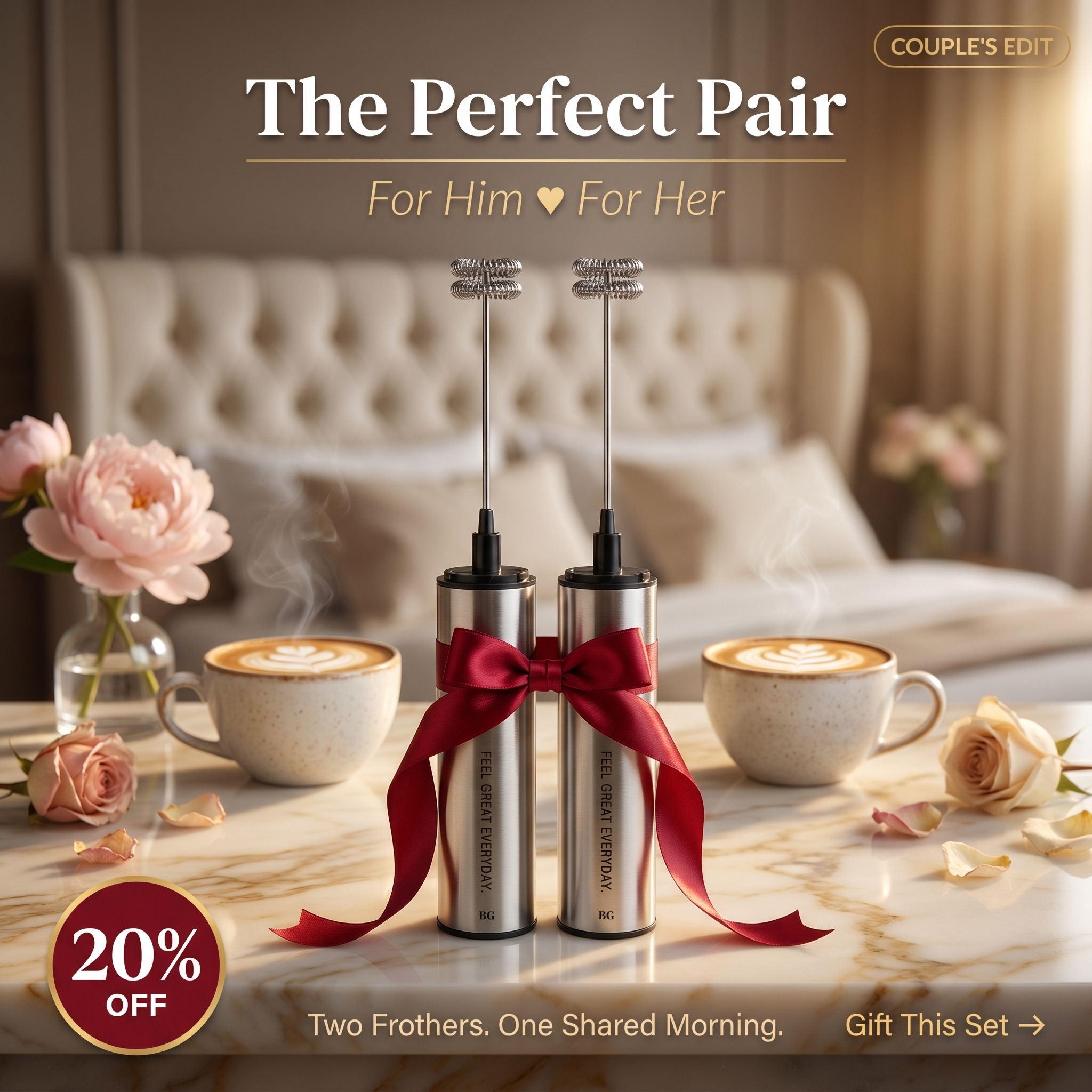 BlackGold Handheld Rechargeable Frother/Mixer