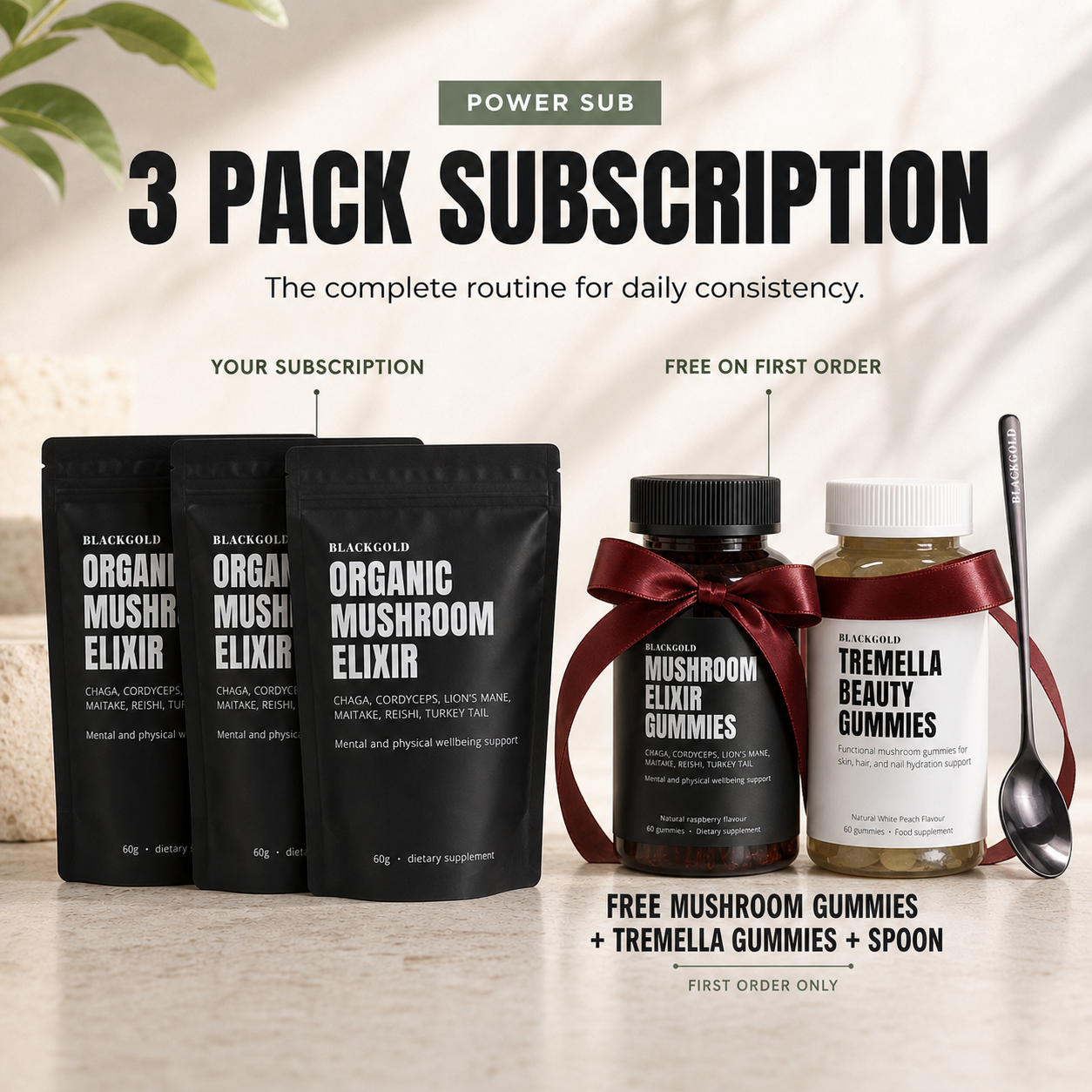 Organic Mushroom Elixir Extract Bundle