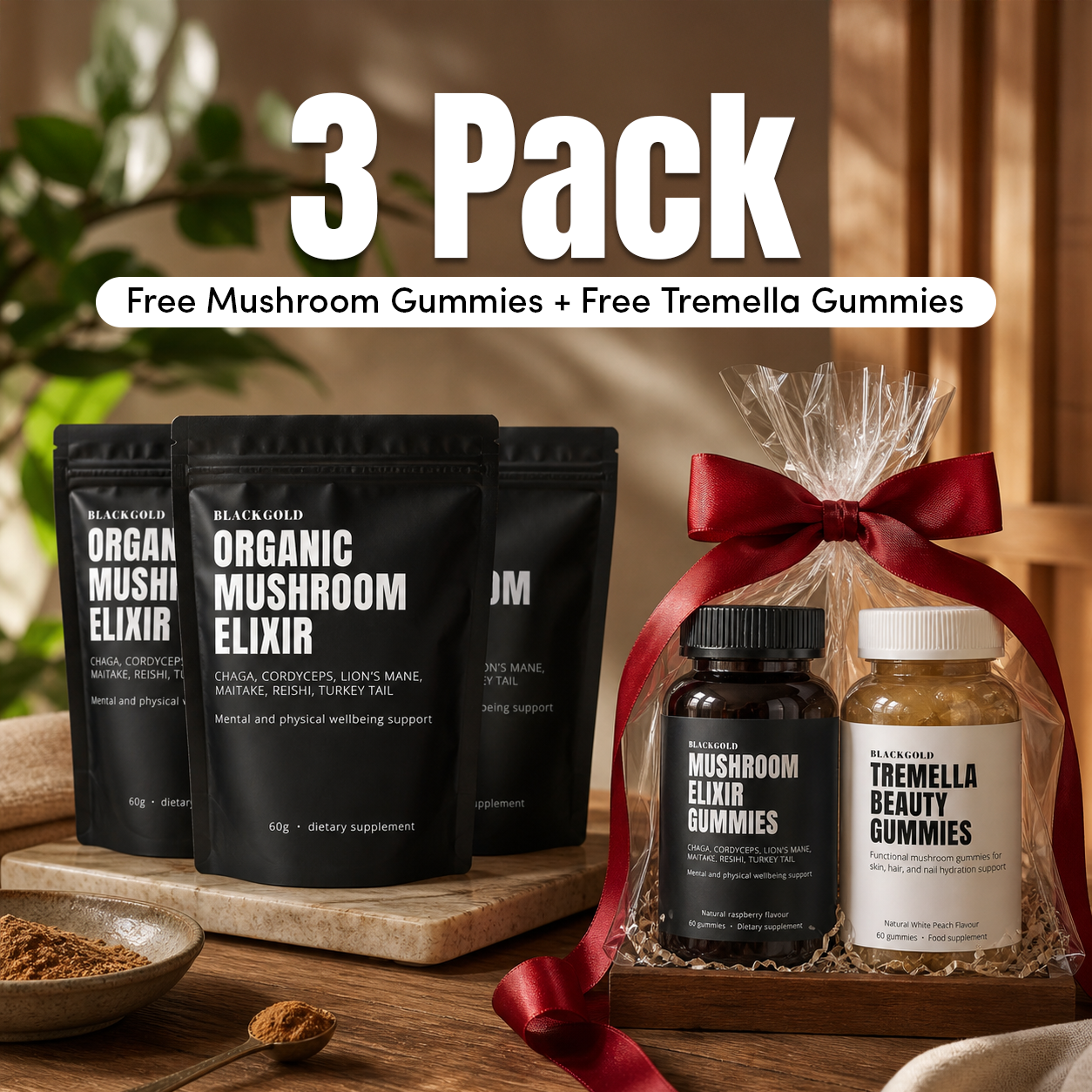 Organic Mushroom Elixir Extract Bundle