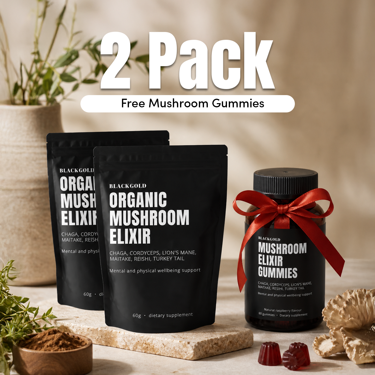 Organic Mushroom Elixir Extract Bundle